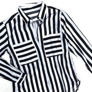 BRAND NEW SHEIN striped Top Blouse Shirt